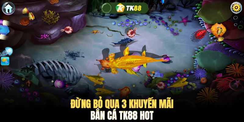 Đừng bỏ qua 3 khuyến mãi bắn cá TK88 hot